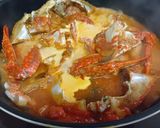 渡り蟹の濃厚トマトクリームソースパスタ作り方6写真
