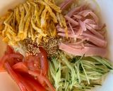 我が家流・冷やし中華（盛り付けアレンジ作り方7写真