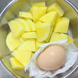 9分一緒に蒸すだけ！じゃがいもと卵のポテトサラダ作り方2写真