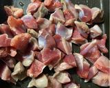 砂肝とたっぷりネギの和風おつまみ作り方1写真