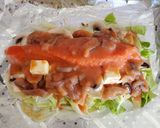 塩辛 明太子と鮭の鬼旨ホイル焼き作り方7写真