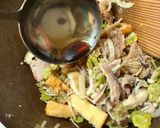青うち豆入りの油揚げ肉きのこ炒め😻作り方5写真
