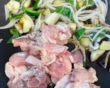 茄子と鶏ももとピーマンのオイスターバタポンマヨ作り方3写真