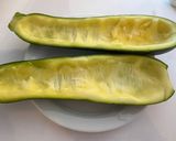 くまちゃん構文ズッキーニチーズ焼き🥒🧀作り方1写真
