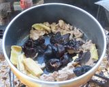 豚肉と棒湯葉と黒木耳の中華風炒めうどん作り方6写真