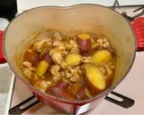さつまいもと鶏肉のピリ辛煮♪作り方4写真