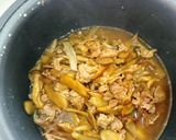 焼肉の生たれで 豚こまごぼう炊き込みご飯作り方10写真