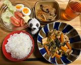 【冷凍小松菜と厚揚げ豚肉の炒め煮】ホットクック作り方4写真