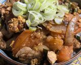 ニラ玉トマ豚丼作り方5写真