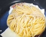 とまおっ流ベーコンとチーズのカルボナーラ風パスタ作り方3写真