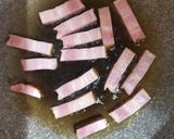ベーコンとズッキーニのクリームパスタ作り方4写真