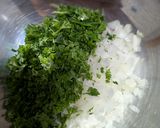 鶏ひき肉のチキンカフタケバブ作り方1写真