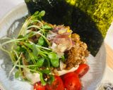 🌟[簡単]トッピング冷奴🌱🫘🍅🔳作り方3写真
