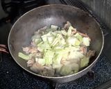 豚キムチ焼きうどん作り方3写真
