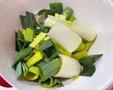 鶏胸肉とリーキの塩麹レモン味作り方1写真