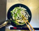 超簡単★お野菜と豚バラの生姜焼き作り方2写真