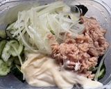 作り置き〜簡単!胡瓜と新玉葱のツナサラダ作り方1写真