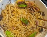 いちじくとマッシュルームの牡蠣醤油秋パスタ作り方5写真