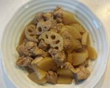 簡単！鶏肉と大根と蓮根の煮物作り方5写真
