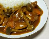ナスときのこ(ひらたけ)のカレー作り方10写真