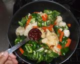 鶏むね肉ピーマンピリ辛炒め♪簡単作り方7写真