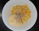 かにかまの玉ねぎマヨチーズ焼き作り方2写真