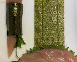 居酒屋メニュー　ささみの梅肉天作り方3写真