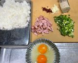 美活⭐︎お弁当⭐︎沙茶醬のピリ辛台湾炒飯弁当作り方2写真