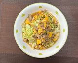 キャベツ🥬卵🥚肉🥩味噌炒め😃作り方3写真