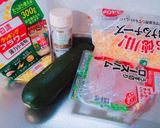 ＊ズッキーニとハムとチーズの洋風チヂミ＊作り方1写真
