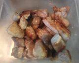 さつまいもと豚肉の甘辛炒め作り方5写真