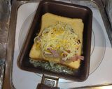 玉葱ベーコンチーズinフレンチトースト作り方3写真