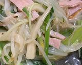 もやしとハム　細切り炒め作り方5写真