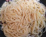 簡単昼食夕飯！キャベツ茸のクリームパスタ作り方7写真