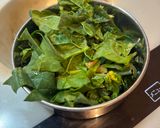 ほうれん草の味噌汁作り方1写真