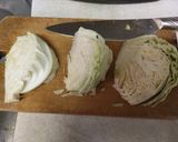 キャベツの蒸し焼き作り方1写真