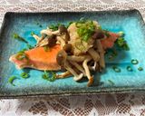 塩鮭のおろしポン酢✨しめじ添え作り方5写真