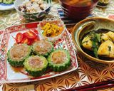 見た目も可愛いゴーヤの肉詰め作り方6写真