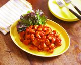 レンジで鶏むね肉の甘辛酢ケチャップチキン作り方8写真