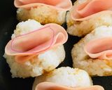 パンに魂売った焼きおにぎり③ハムチーズ作り方8写真