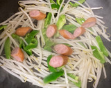 ウインナーともやしとピーマンの炒め物♪作り方1写真