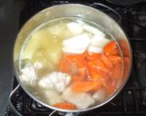 鶏肉じゃが芋ポトフ♪簡単キャベツコンソメ作り方3写真