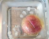 鯵のカルパッチョ 桃とチーズのソース作り方3写真