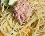 簡単　シーチキンとズッキーニの夏パスタ作り方9写真
