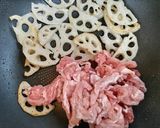 簡単夕飯主菜れんこんブロッコリー豚こま中華炒め作り方7写真