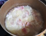 牛乳で作ったスープ作り方2写真