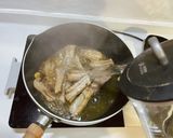 スペアリブとインゲン豆の煮込み料理と花巻作り方2写真