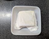 もっちり食感！木綿豆腐のバター醤油焼き作り方1写真