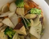 お一人様味噌トマト味根菜たっぷり野菜炒め作り方18写真