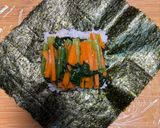 彩り具だくさん!韓国風焼肉おにぎらず作り方3写真